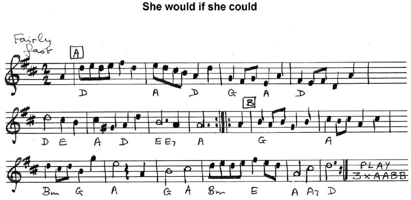 She Would If She Could (music)